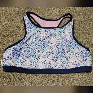 Eddie Bauer GIRLS sports bra, high neck, reversible, size Large (14/16), NWOT